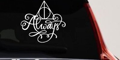 Deathly Hallows Always Sci Fi Car or Truck Window Vinyl Decal Sticker