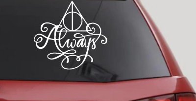Deathly Hallows Always Sci Fi Car or Truck Window Vinyl Decal Sticker