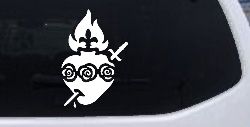 Immaculate Heart of Mary Christian Car or Truck Window Decal Sticker