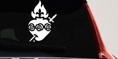 Immaculate Heart of Mary Christian Car or Truck Window Vinyl Decal Sticker