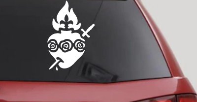 Immaculate Heart of Mary Christian Car or Truck Window Vinyl Decal Sticker