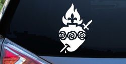 Immaculate Heart of Mary Christian Car or Truck Window Decal Sticker