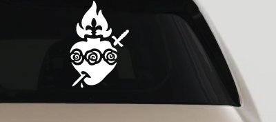 Immaculate Heart of Mary Christian Car or Truck Window Vinyl Decal Sticker
