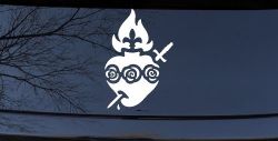 Immaculate Heart of Mary Christian Car or Truck Window Decal Sticker