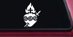 Immaculate Heart of Mary Christian Car or Truck Window Decal Sticker