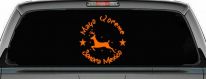 Mayo Yoreme Sonora Mexico Car or Truck Window Vinyl Decal Sticker (Orange)
