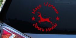 Mayo Yoreme Sonora Mexico Car or Truck Window Vinyl Decal Sticker (Red)