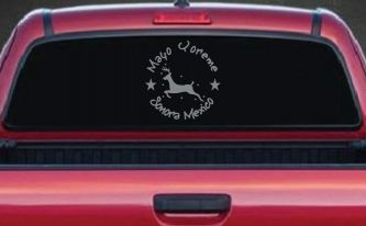 Mayo Yoreme Sonora Mexico Car or Truck Window Vinyl Decal Sticker (Telegrey)