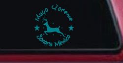 Mayo Yoreme Sonora Mexico Car or Truck Window Decal Sticker (Turquoise Blue)