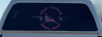 Mayo Yoreme Sonora Mexico Car or Truck Window Vinyl Decal Sticker (Violet)