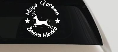 Mayo Yoreme Sonora Mexico Car or Truck Window Vinyl Decal Sticker