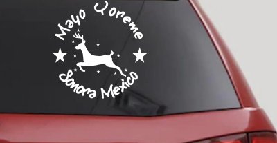 Mayo Yoreme Sonora Mexico Car or Truck Window Vinyl Decal Sticker