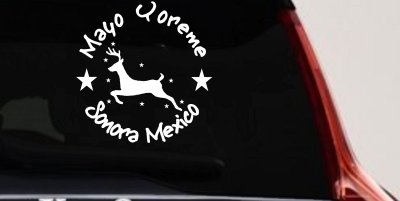 Mayo Yoreme Sonora Mexico Car or Truck Window Vinyl Decal Sticker
