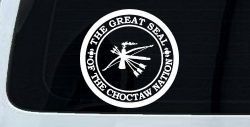 The Great Seal Of The Choctaw Nation Native American Indian Car or Truck Window Decal Sticker