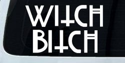 Witch Bitch Funny Car or Truck Window Decal Sticker