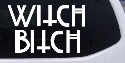 Witch Bitch Funny Car or Truck Window Decal Sticker