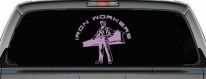 Iron Workers Union Car or Truck Window Vinyl Decal Sticker (Lilac)