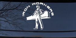 Iron Workers Union Car or Truck Window Decal Sticker