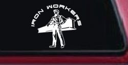 Iron Workers Union Car or Truck Window Decal Sticker