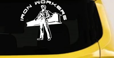 Iron Workers Union Car or Truck Window Vinyl Decal Sticker