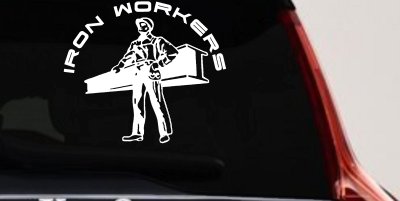 Iron Workers Union Car or Truck Window Vinyl Decal Sticker