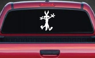 Wile E Coyote Splat For Dents Car or Truck Window Decal Sticker