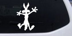 Wile E Coyote Splat For Dents Car or Truck Window Decal Sticker