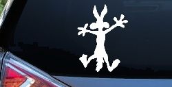 Wile E Coyote Splat For Dents Car or Truck Window Decal Sticker
