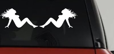 Thick Thicc Mud Flap Women Girls Car or Truck Window Vinyl Decal Sticker