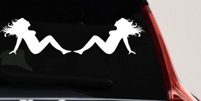 Thick Thicc Mud Flap Women Girls Car or Truck Window Vinyl Decal Sticker