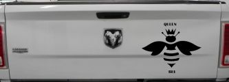 Queen Bee Homey Bee Car or Truck Window Decal Sticker (Matte Black)
