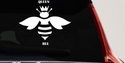 Queen Bee Homey Bee Car or Truck Window Vinyl Decal Sticker