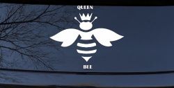 Queen Bee Homey Bee Car or Truck Window Decal Sticker