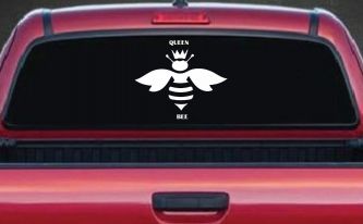 Queen Bee Homey Bee Car or Truck Window Decal Sticker
