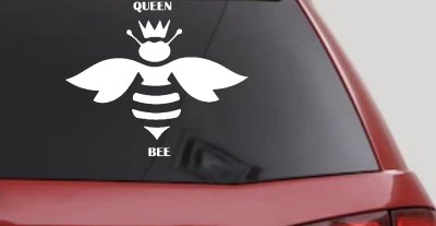 Queen Bee Homey Bee Car or Truck Window Vinyl Decal Sticker