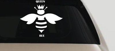 Queen Bee Homey Bee Car or Truck Window Vinyl Decal Sticker