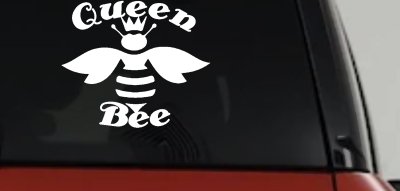 Queen Bee Honey Bee Car or Truck Window Vinyl Decal Sticker