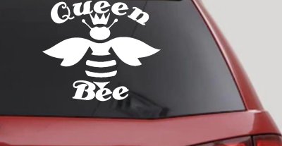 Queen Bee Honey Bee Car or Truck Window Vinyl Decal Sticker