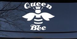 Queen Bee Honey Bee Car or Truck Window Decal Sticker