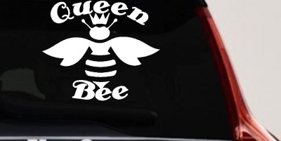 Queen Bee Honey Bee Car or Truck Window Vinyl Decal Sticker