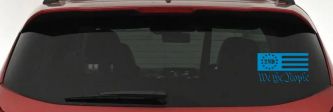 American Flag 2nd Amendment We The People Patriotic Car or Truck Window Decal Sticker (Blue)