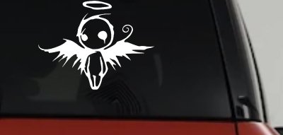 Fallen Angel Gothic Halloween Car or Truck Window Vinyl Decal Sticker