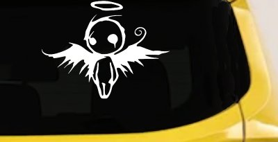Fallen Angel Gothic Halloween Car or Truck Window Vinyl Decal Sticker