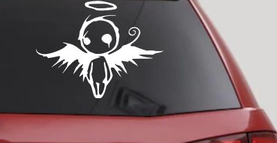 Fallen Angel Gothic Halloween Car or Truck Window Vinyl Decal Sticker