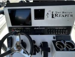 The Bream Reaper Bone Bream Grim Reaper Funny Fishing Car or Truck Window Decal Sticker (Black)