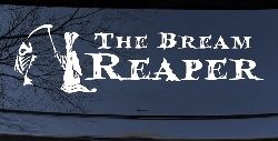 The Bream Reaper Bone Bream Grim Reaper Funny Fishing Car or Truck Window Decal Sticker
