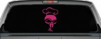 Alien Chef Sci Fi Car or Truck Window Decal Sticker (Hot Pink)
