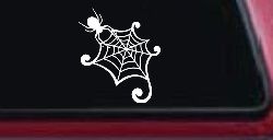 Spider in Web Car or Truck Window Decal Sticker