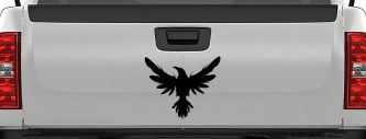Raven Crow Car or Truck Window Decal Sticker (Black)