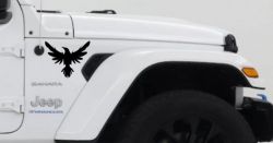 Raven Crow Car or Truck Window Vinyl Decal Sticker (Black)
